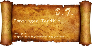 Danzinger Teréz névjegykártya