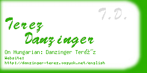 terez danzinger business card